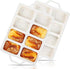 Mini Loaf Pans Silicone, Nonstick Small Bread Pans for Baking, 8 Cavity, 2 Pcs, Cream