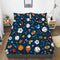 Boys Sports Fitted Sheet Full Size 3D Soccer Basketball Baseball Football Bedding