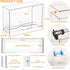 Bathroom,Home,Counter Dispenser,1 Cq acrylic Multifold Paper Towel Dispenser & Box for Top and Kitchen,Clear Guest