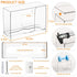 Bathroom,Home,Counter Commercial Cq acrylic Multifold Paper Towel Dispenser & Box for Top or Wall Mount, Clear Paper