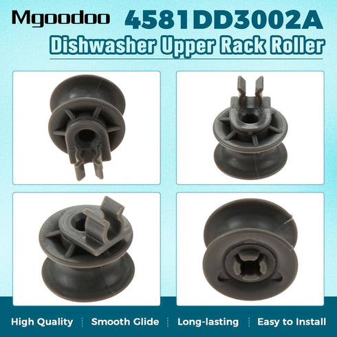 Mgoodoo 8-Packs 4581DD3002A Dishwasher Upper Rack Rollers, Replacement for L-G Dishwasher, 4581DD9001B