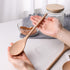HANSGO 6PCS Long Handle Wooden Cooking Spoons, 14 Inch Large Tasting Spoons