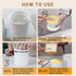 Countertop, Nucookery Ceramic Butter Crock with Lid Embossed French-Style Butter Keeper for Water-Seal Design Keeps