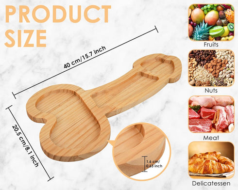 DS. DISTINCTIVE STYLE Large Funny Charcuterie Boards, Novelty Aperitif Board for Storing Cheese, Snacks, Sausages,