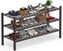 Haddockway Long 3 Tier Bamboo Shoe Rack Storage Organizer,Multifunctional Free Standing Stackable