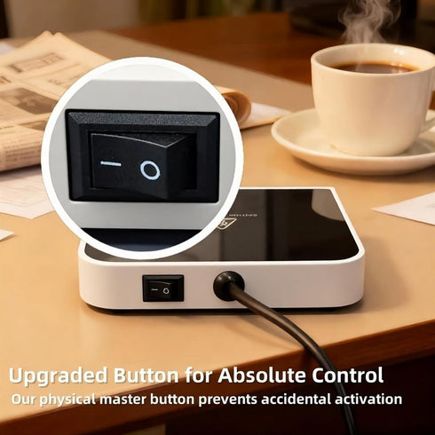 46W 6 Settings Coffee Mug Warmer & Candle Warmer Electric Cup Warmer for Desk - Smart Digital Display Heat Timer Auto