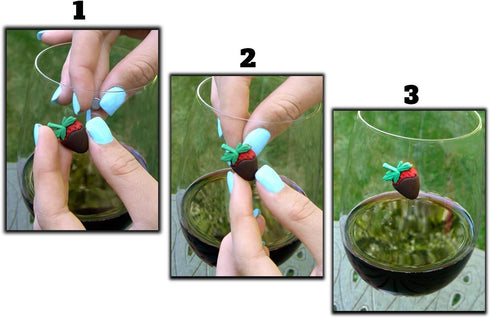 Magnetic Wine Glass Charms - Set of 6 Drink Markers - Unique Gift Idea for Her - Fun Birthday Present for Mom or Friend