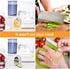 Airpro Slicer Shredder Attachment for KitchenAid Stand Mixer, Vegetable Slicer, Cheese Grater, Dishwasher Safe (Blue)