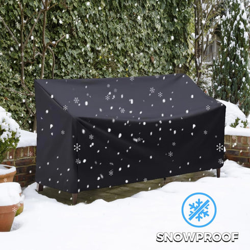 NIMBLOOM 2 53 26 35 Outdoor Bench Cover, Seater Patio Bench Cover, Waterproof Heavy Duty Furniture Cover with Air