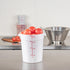Restaurantware-Met Lux 4 Quart Food Storage Container, 1 White Container - Lids Sold Separately, Red Volume Markers