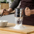 Flour Sifter, Stainless Steel Double Layer Fine Mesh Sifter for Baking, One Hand Press Crank