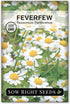 Sow Right Seeds - Feverfew Seeds for Planting - Non-GMO Heirloom Packet