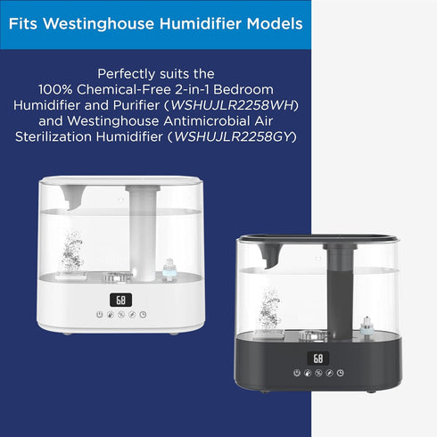 Westinghouse Humidifier Replacement Filter, Set of 4 Ceramic Ball Filters with Honeycomb Filtertrap System
