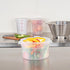 Restaurantware-Met Lux 2 Quart Food Storage Container, 1 Translucent Storage Container - Lids Sold Separately, Red Volume Markers, Dishwashable Container, Side Handles, For Storing Foods