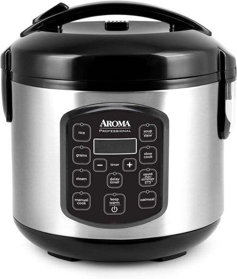 AROMA Professional 8-Cup (Cooked) / 2Qt. Digital Rice & Grain Multicooker, ARC-984SBD