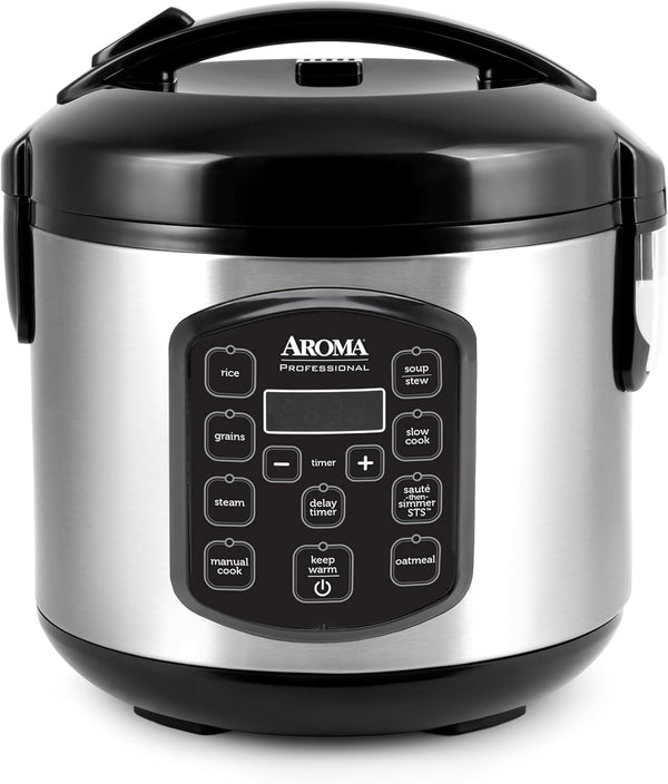 AROMA Professional 8-Cup (Cooked) / 2Qt. Digital Rice & Grain Multicooker, ARC-984SBD