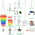 HZxoAxo 12PCS Longer Chain Chicken Toys for Coop Accessories,Xylophone Swing Flexible Ladder String Bag Vegetable