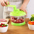 Multi-Functional Manual Food Processor - Hand Crank Rotary Dicer for Easy Cleaning - Mincer Mixer for Onion, Garlic, &