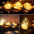 6 Pack 2PCS 6.5ft 20LED Fairy Lights Battery Operated with Timer Remote Warm White Twinkle Lights Waterproof Silver
