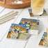 Set 4, 4 Inch Van Gogh Shiba Inu Coasters for Drinks of Watercolor Dog Absorbent Diatomite Ceramics Coasters for Coffee