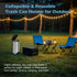 UUFCTY Collapsible Trash Bag Holder Portable Garbage Bin Holder Stand for Kitchen Outside High Capacity Plastic Outdoor