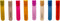 Capabunga GlassWhere Reusable Silicone Stemless Glass Identifiers, Assorted Bright Colors Collection