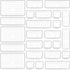 DCA 25 PCS Clear Plastic Drawer Organizer Tray, Storage Bins for Makeup, Kitchen Utensils, Office