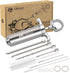 304-Stainless Steel Meat Injector Syringe Kit, 4 Marinade Needles for BBQ Grill Smoker, 2-oz Large Capacity
