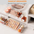 Criusia 8 Pack Large Clear Plastic Drawer Organizer Trays - BPA-Free Acrylic Storage Bins for Bathroom, Kitchen,