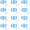 12-Pack LED Fairy Lights 7 Feet Battery Powered Waterproof Silver Wire 20