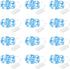 12-Pack LED Fairy Lights 7 Feet Battery Powered Waterproof Silver Wire 20