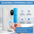 20.3 oz 4 Wall/Countertop, Automatic Mouthwash Dispenser Touchless for Bathroom, Dispensing Levels, Magnetic Cup, USB