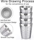 Beasea 10 oz Stainless Steel Cups - 8 Pack Small Bulk Insulated Tumblers for Home, Office, Party, and Camping