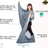EzrAllora Giant Premium Double Layer Foot Pocket Blanket -Patent Pending- Fathers Day Useful Gifts for Men Who Wants