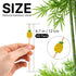 PuTwo Cocktail Picks - Handmade Bamboo Toothpicks, 100pcs, 4.7" in Yellow Pineapples