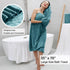 8 Set-2 Sheets,2 Towels,4 Washcloths-600GSM Piece Large Turquoise Family Bath Towel Oversized Bath Towel Hand Soft