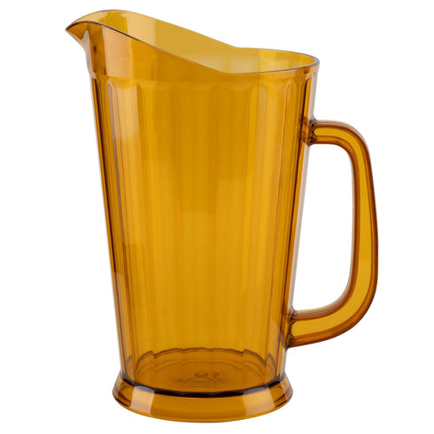 G.E.T. P-1064-1-A-EC BPA-Free Break-Resistant Plastic Serving Pitcher, 60 Ounce, Amber