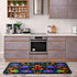 Floral Mexican Birds Kitchen Rugs, Indoor Outdoor Non Slip Kitchen Floor Mats Area Rugs Runner 40x20 in