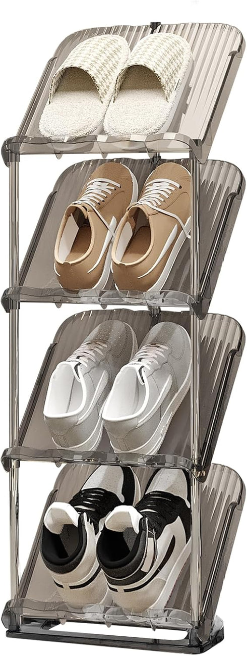 YYW Narrow Shoe Rack Vertical Shoes Rack for Entryway Corner Shoe Storage
