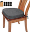 BUYUE Thickened 2.5" Friendly Woven Fabric Dining Chair Cushion, U-Shape High Density