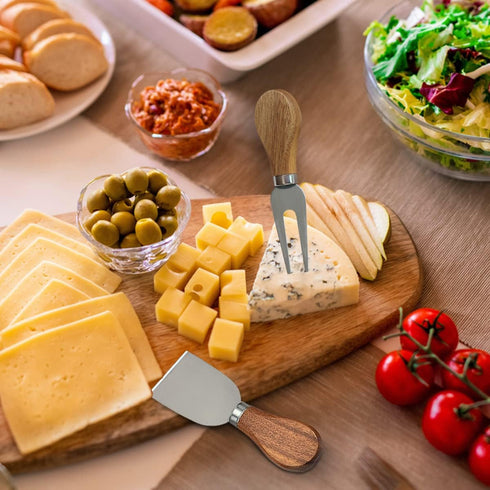 Cheese Knife Set, 14 Piece Stainless Steel Cheese Knives, Charcuterie Boards Accessories, Butter Spreader Knife with