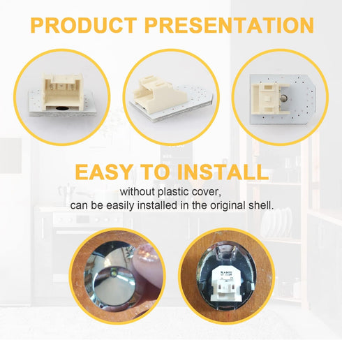 WR55X11132 Refrigerator Led Lamp Replacement,Fits for GE Refrigerator LED Light Module Replace WR55X25754 WR55X30602 WR55X26486, Without Plastic Cover, Only Led Pcb Board(8 PCS) by Aulpq