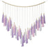 Ariswill Pink & Purple Macrame Hanging Boho Wall dcor, Purple Wall Decor for