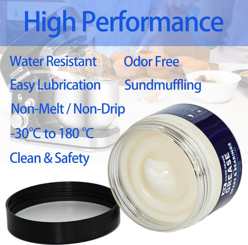 4oz Food Grade Grease for Kitchen Stand Mixers - Lubricant to Maintain and Extend The Life of Your Food Machine