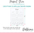 Outshine Premium Recipe Paper for 8.5" x 11" Recipe Binders, Farmhouse Design (50 Sheets) | Full Size Recipe Refill
