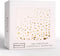 Stylish Gold Disposable Cocktail Napkins, 100 Count, 3-Ply 5x5 Inch White and Gold Dessert Napkins for Parties