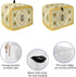 Summer Bee Toaster Cover 4 Slice, Large Kitchen Appliance Covers, Yellow Lace Farmhouse Sunflower Rustic Toaster Oven Cover with Loop, Bread Machine Cover Polyester Dust Cover Protection