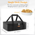 Insulated Casserole Carrier for Hot or Cold Food, Lasagna Lugger Tote for Potluck Parties/Picnic/Cookouts, Fits 9"×13" Baking Dish, Black