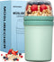 Mitsemmo Snack Cup Box Container with Lid,Yogurt Parfait Snackle Cups and Spoons,600ml+270ml Breakfast