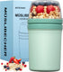 Mitsemmo Snack Cup Box Container with Lid,Yogurt Parfait Snackle Cups and Spoons,600ml+270ml Breakfast